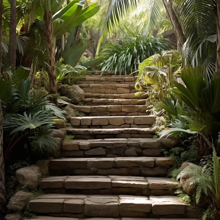 Escaleras de piedra